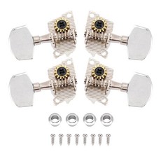 우쿨렐레 2L2R 실버 클래식 튜닝 페그 머신 헤드 부품, 4PCS