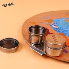 【蒙瑪特雙孔不銹鋼油壺】油畫顏料 蒙馬特 蒙瑪特 油壺, 1個