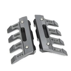 프론트 포크 프로텍터 펜더 슬라이더 머드 가드 오토바이, 1개, 15. Titanium-NO LOGO