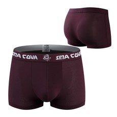 SINA COVA 涼感紗網眼平口內褲, XXL=3L, 深色隨機出貨