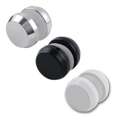 강화도어 마구리 유리문 손잡이 캡 구멍마개 가마찌 홀막이, 실버