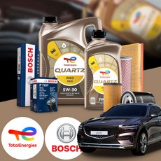 제네시스GV70 2.5(20~23) 가솔린 토탈 쿼츠 이네오 넥스 5W30 엔진오일 필터세트