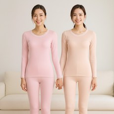[TRY]여성 내복상하세트 면100 얇아서 착용핏이 좋은 내의세트