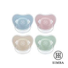 Simba 小獅王辛巴 蘊蜜超柔拇指安撫奶嘴 包色組 (二階段), 1個, 較大-四色各一, 四色