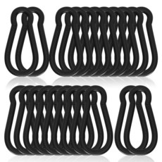 1.97 Inch Carabiner CLIP 클립 SpRING 링 반지 SNAP 스냅 Hook 50 PACK 팩 M5 HEAVY 헤비 Duty Galvanized Steel