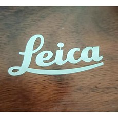 라이카 로고 라이카 스티커 콜라 로고 금속 스티커 로고 로고 휴대폰 스티커 카메라 스티커 장식용 금속 스티커, silver4X2CM, 1개