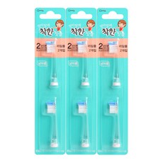 지앤마 엄마맘에 착한 전동칫솔모 리필, 2단계 남아, 3개
