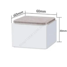 4Pcs 중금속 가구 발 받침대 높이 조절 패드 소파 의자 테이블 내마모성 미끄럼 방지 매트, 10 Square-White-3cm