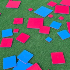 색판 뒤집기 15cm 단체 게임 도구 유아 체육 교구 용품 레크레이션 발달 어린이 놀이 소품, 색판뒤집기(15cm)