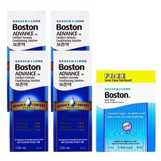 보스톤 어드밴스 보존액 120ml 4개+보스톤 단백질제거제 5ml 세트, 485ml, 1세트