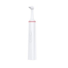 애완동물 전동 칫솔 USB 구동 타타르 플라그 제거 실리콘 칫솔, 핑크, 1개