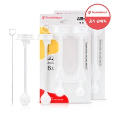 더블하트 이유실감 추 빨대&브러시세트, 330ml 추빨대&브러시세트 2개입, 2개