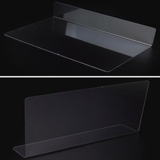홍해지구 L형 칸막이 20x12cm 1P 일반형 책상칸막이가림막, 투명
