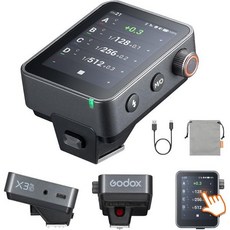 Godox X3 Pro C PRO-C TTL 무선 플래시 트리거 캐논 카메라용 2.4GHz LCD 터치스크린 송신기 내장 리튬 배터리 업그레이드 버전, for Canon