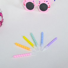 다모아만물상 트위스터 촛불 캔들 6입, 1개, 상세페이지 참조