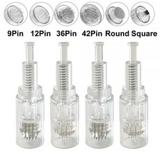 오토 MTS 니들 카트리지 펜 스크류 타입 교체용 헤드 100 50 10 개, 42핀_50개