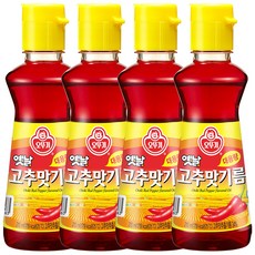 오뚜기 옛날 고추맛기름, 210ml, 4개