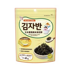 韓味不二 玉米濃湯風味海苔酥, 1個, 玉米濃湯海苔酥45g / 7711, 45g