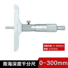 下殺價 桂林青量青海桂量電子深度千分尺 數顯0-25-50/100/150/200/300mm, 青海0-300(必過計量), 1個