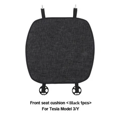 테슬라 모델 3 2023 카시트 쿠션 통기성 리넨 보호대 커버 등받이 Y 인테리어 액세서리, 01 M3 MY Cushion 1pcs