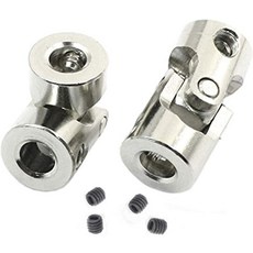 RC 카 크롤러 보트용 유니버설 조인트 샤프트 커플러 커플링 스티어링 커넥터 2팩 4mm 3.175mm