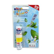 藥師優選 泰國原裝進口酷比涼二合一清新薄荷精油棒(顏色隨機出貨), 1個, 一般款(顏色隨機)