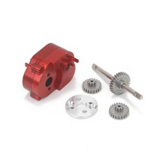 자동차 모델 크롤러 모터 액세서리용 금속 변속기 기어박스, 1개, 3. Red with Gear