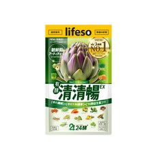 lifeso 24酵清清暢EX 專利纖維 136種酵素 16種益生菌 調整體質 幫助消化, 1個, 42顆