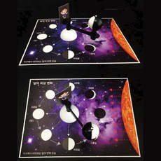 초승 보름 달 모양 관찰 과학 교구 5인 과학도구 과학용품 과학만들기 조립