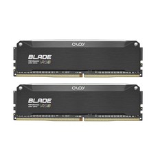 OLOy DDR4 RAM 16GB(2x8GB) 블랙 헤어라인 블레이드 RGB 3200MHz CL16 1.35V 288핀 데스크탑 게이밍 UDIMM (MD4U0832160BRKD, 16GB (8GBx2), 3000MHz (C16)