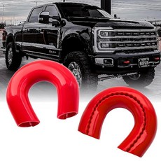 맞춤형 견인 후크 커버 2017-2026 포드 슈퍼 듀티 F250 F350 F450에 적합 히치 자동차 F450 액세서리 2017-2026과 호환 (레드) 158616, RED