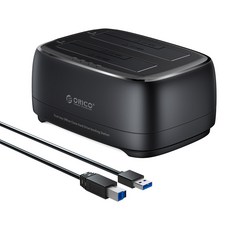 오리코 2베이 2.5/3.5인치 SATA 클론 하드 드라이버 도킹 스테이션 DD28-C, DD28U3-C