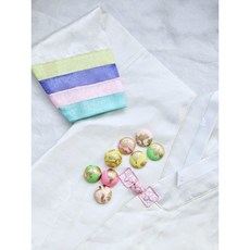 자체 한복 색동 단추 꼬다리없는 싸개단추 옷리폼 옷장식 꾸미기 의류부자재 배씨머리띠, 일반민자단추, 핑크, 1개