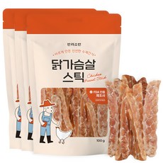 반려소반 강아지 건강한 수제간식 육포, 닭가슴살, 100g, 3개