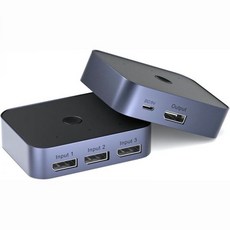 Y.D.F DP1.4 디스플레이포트 스위처 3:1 8K60Hz 4K120Hz HDR 알루미늄, Y.D.F DP1.4 디스플레이포트 스위처 3:1 8K