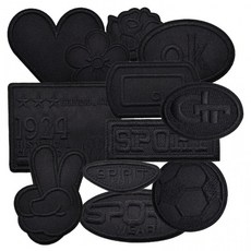 와펜 자수 패치 테이프 의류 옷 패딩 수선 스티커, 1개, 01수선패치-하트