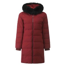 Crocodile 鱷魚 女款長版皮草連帽鵝絨外套 CLAWDW209