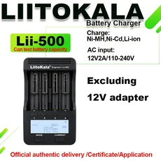 LiitoKala Lii-500 3.7V 3.85V 리튬 이온 1.2V Ni MH 충전식 LED 디스플레이 0.3A 1.0A 12V2A 18650 스마트, 03 Lii-500(NO other), 01 번들 1, 03 Lii-500(NO other)
