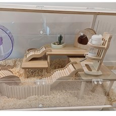 햄스터케이지 햄스터집 햄스터 아크릴케이지 골든햄스터케이지 대형케이지 특대형케이지 60/80, 60사이즈, 1개, 대형 60케이지만 구매