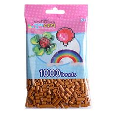 컬러비즈 5mm55g1000개900원, S21-싱글비즈 연갈색(Light-Brown), 1개