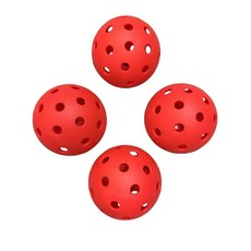 VisnzvLux 4팩 레드 X-40 피클볼 볼 지름 74mm 40홀 야외 467992