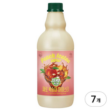 복음자리 제로 복숭아 아이스티, 1.47L, 7개