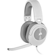 Corsair HS55 무선 멀티플랫폼 경량 게이밍 헤드셋 블루투스 포함 - 돌비 7.1 서라운드 사운드 iCUE 호환 PC PS5 PS4 닌텐도 스위치 모바일 화이트, HS55 Stereo, White