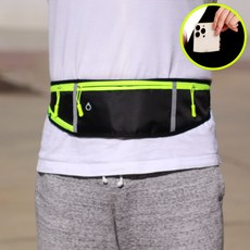 라라스마일 남여공용 통기성좋은 런닝벨트 스포츠힙색 러닝힙색 수납형 런닝 조깅 마라톤, 블랙, 1개
