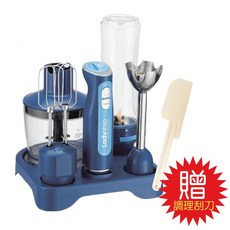 【貴夫人】 FP-800 隨行料理棒 贈刮刀 附冷凍棒 攪拌料理機 手持攪拌調理機 全配 含收納座, 1個