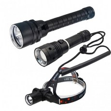 완전 LED 방수 헤드랜턴 랜턴 후레쉬 충전식 수중 손전등, 선택1)고급방수후레쉬