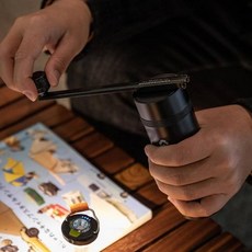 캠핑용 커피 그라인더 드립커피 스텐 코니컬버 원두 분쇄 홈카페 손맛 휴대용 핸드밀, M_CC-152-BK