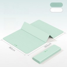 접이식 요가매트 두꺼운 방음 방진 홈트레이닝 운동매트 넓은 폭, 1개, 민트그린80cm, 7mm