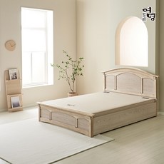 여명흙침대 황토볼 임페리얼 퀸 Q 흙침대 네추럴아이보리, 나무색