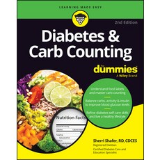 (영문도서) Diabetes & Carb Counting for Dummies Paperback, English, 9781394265572